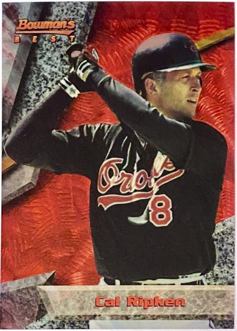 Cal Ripken Jr Bowman S Best Baltimore Orioles Baseball Card Kbk