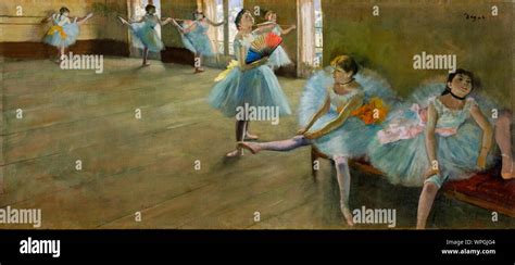 Edgar Degas Painting Dancers In The Classroom Circa 1880 Stock Photo