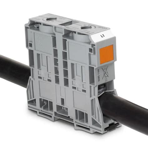 High Current Rail Mount Terminal Blocks With Power Cage Clamp Emea