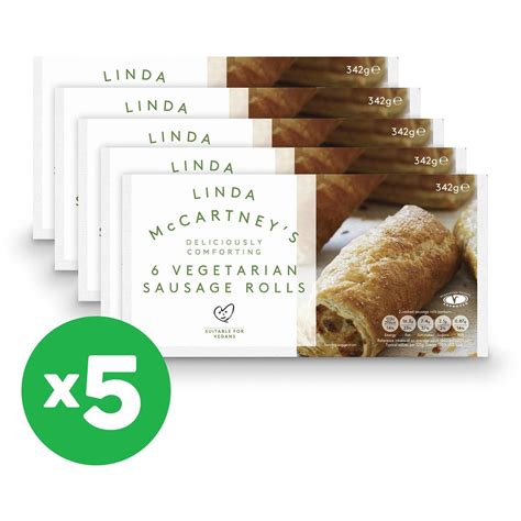 Linda Mccartney Vegetarian Sausage Roll 6pk X5 Bundle Woolworths