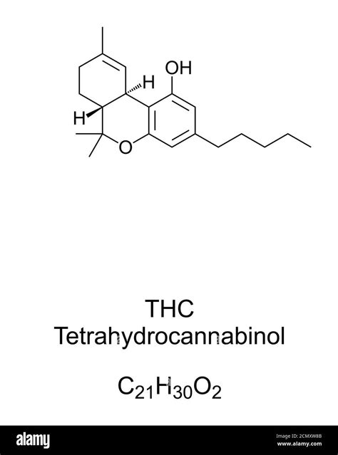 Thc Molecule Drawing