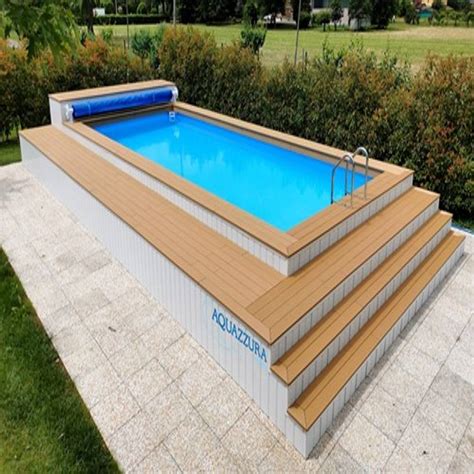 Piscina Fuori Terra Seminterrata Aquazzura Piscine Pu Realizzare Con