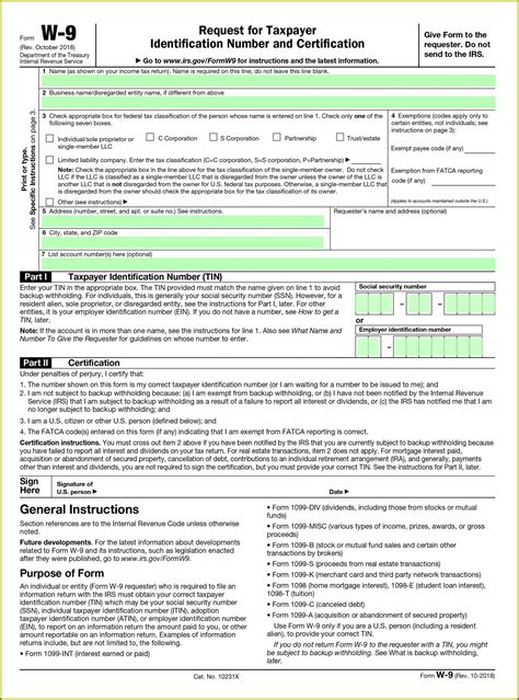 Printable W 9 Form Form Resume Examples Gm9oojg9dl