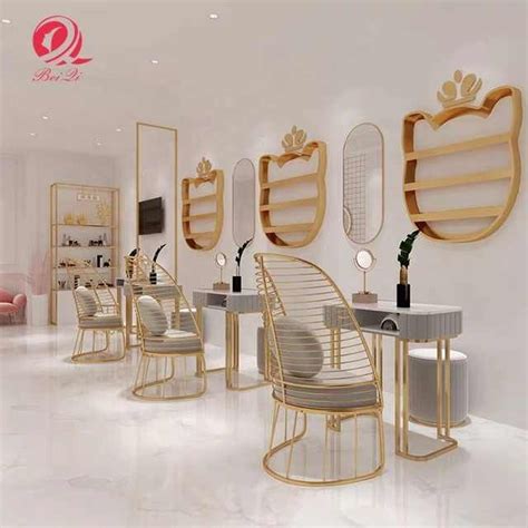 Nordic Style Nail Salon Furniture Salon De Coiffure Meubles Modern