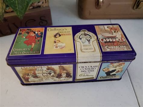 Cadbury's Chocolate Covered Biscuits Tin From 1990's / - Etsy | Cadbury ...