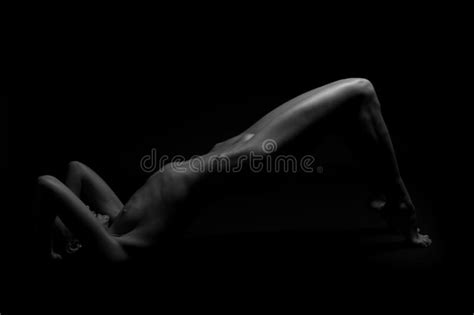 Imagen En Blanco Y Negro Del Cuerpo De Una Mujer Desnuda Sexy Foto De