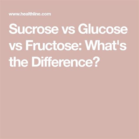 Sucrose vs Glucose vs Fructose in 2022 | Glucose, Nutrition, Health and wellness