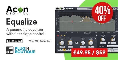 Equalize 2 Effect Plugin By Acon Digital On Sale At 40 Off