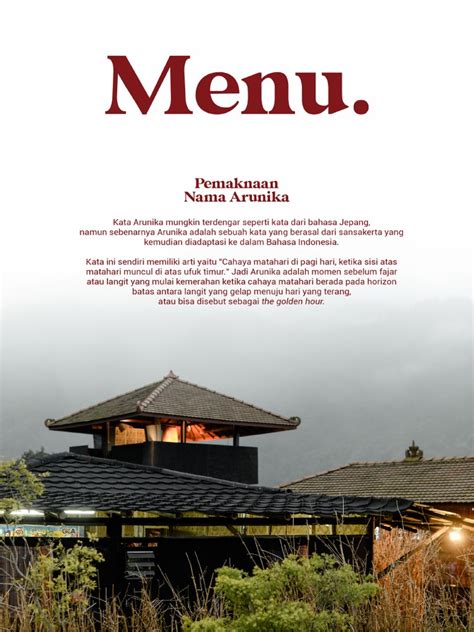 Menu Arunika Eatery | PDF