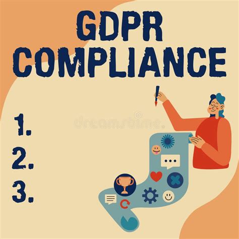 Text Caption Presenting Gdpr Compliance Business Idea Protection And