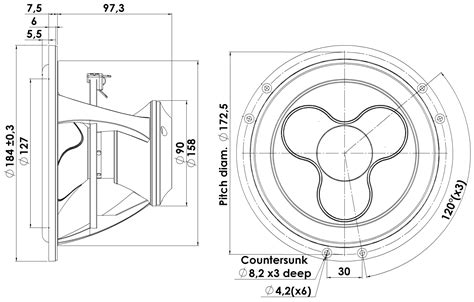 Scan Speak 18WU 8747T00 6 5 Woofer