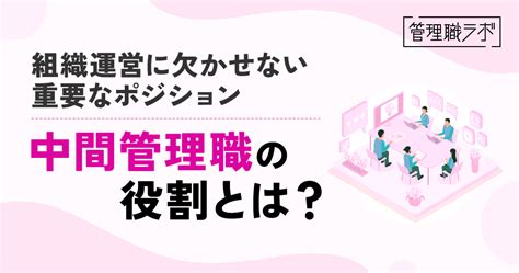 中間管理職の役割とは？求められる能力やストレス対策を解説 Be Myself～働くを私らしく～