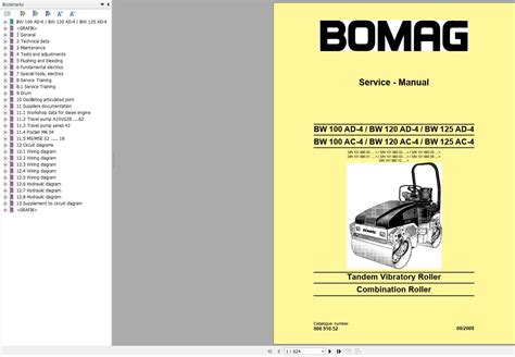 Bomag Machinery Bw Ad Service Manual Service Training Operating