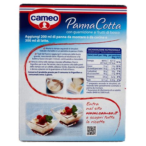 Panna Cotta Frutti Di Bosco Cameo Vendita Online Conad