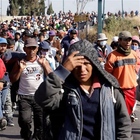 Caravana Migrante Avanza En M Xico Pese A Impacto De Accidente Y Agresiones