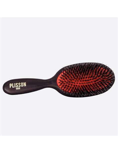 Pure Boar Bristles And Nylon Pimples Hairbrush Plisson 1808