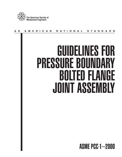 Ansi Asme Pcc Guidelines For Pressure Boundary Bolted Flange