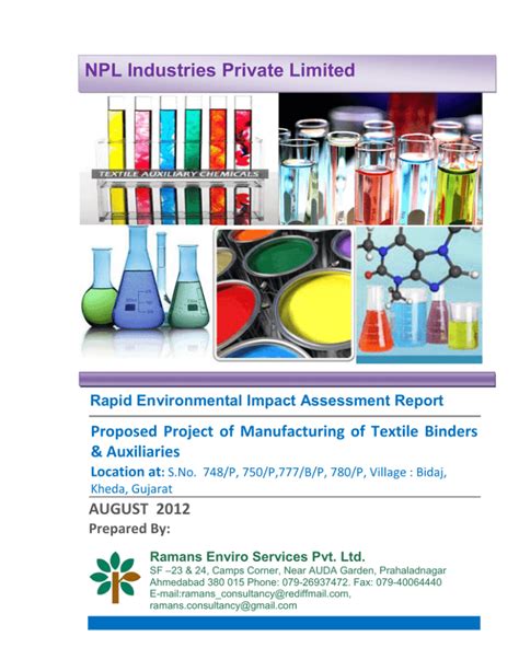 NPL Industries Private Limited Gujarat Pollution Control Board