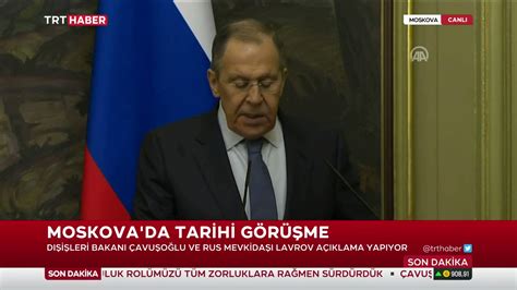 Trt Haber Canl On Twitter Rusya D I Leri Bakan Lavrov T Rk Rus