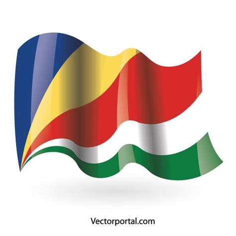 Seychelles flag Royalty Free Stock SVG Vector and Clip Art