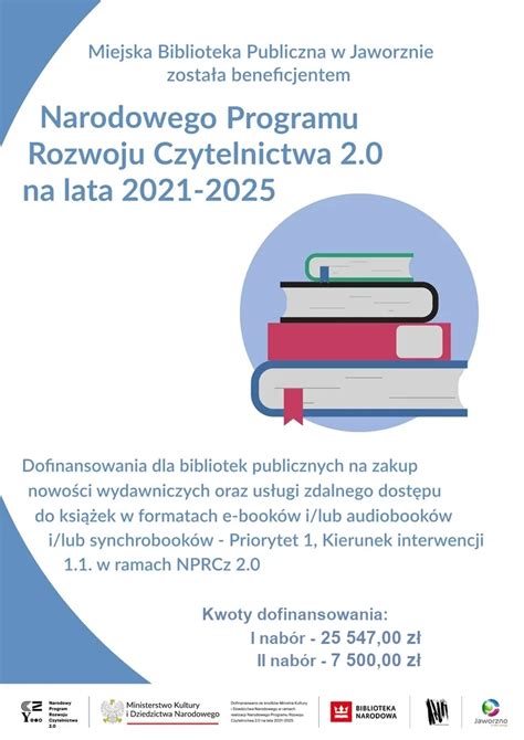 Narodowy Program Rozwoju Czytelnictwa 2 0 Miejska Biblioteka