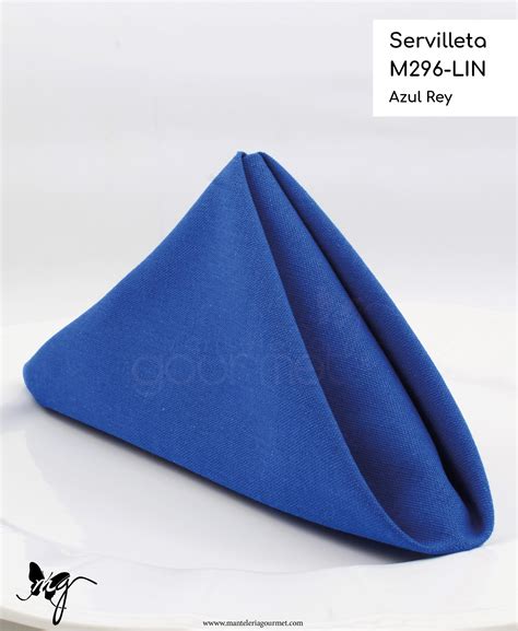 Servilleta M296 LIN Azul Rey Mantelería Gourmet