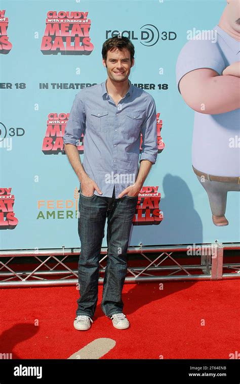 Bill Hader at the Premiere of Columbia Pictures and Sony Pictures Animation "Cloudy With a ...