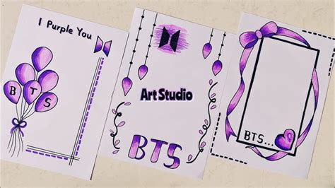 Border Design For School Project//BTS? Logo, 56% OFF