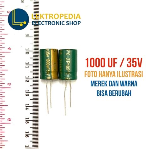 Jual Elco 1000uf 35v Kapasitor 1000 Uf Mikro 35 V Volt Elko 35volt Shopee Indonesia