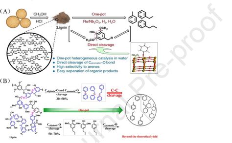 A The Conversion Process From Lignin To Arenes Via C O Bonds Cleavage