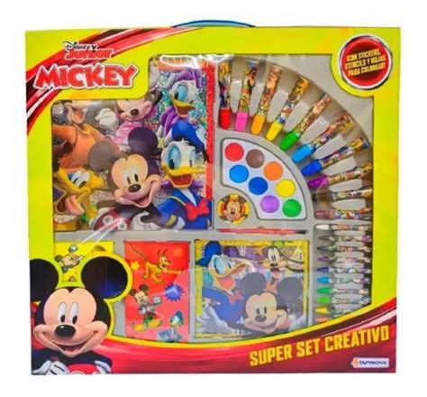 Set De Arte Creativo Mickey Para Colorear Tapimovil Dch