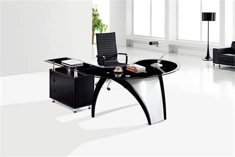 Modern L Shaped Glass Office Furniture Executive Desk Design Tradekorea