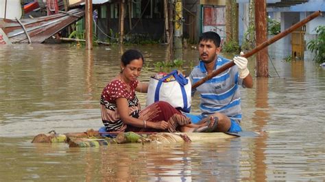 Flood Situation Remains Grim In Assam And Tripura People Stranded As