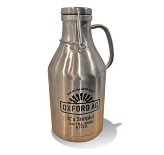 Dairy Tech Oxford Ag Stainless Steel Double Wall Growler Oz Pkg