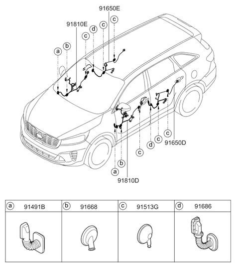 2019 Kia Sorento Door Wiring Kia Parts Now