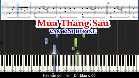 MƯa ThÁng SÁu VĂn Mai HƯƠng Sheet Free Youtube