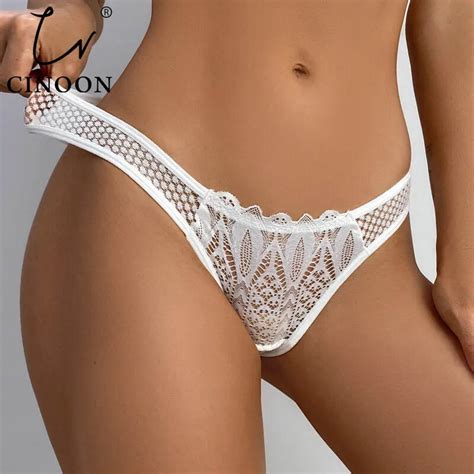 Cinoon Calcinha Sexy De Renda Para Mulheres Cintura Baixa Roupa