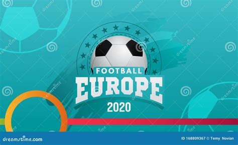 Ilustra O Vetorial Campeonato Europeu De Futebol De Desenho