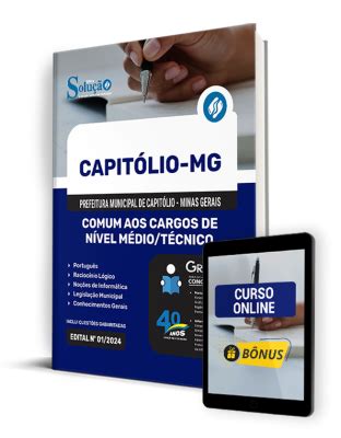 Apostila Prefeitura de Capitólio MG 2024 Comum aos Cargos de Nível