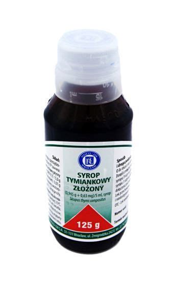 Syrop tymiankowy złożony 125 g AptekaOPT pl