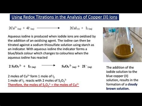 Using Redox Titrations In The Analysis Of Copper II Ions A2