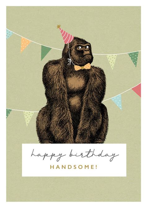 The Art File - Gorilla Birthday Card #AFNR26