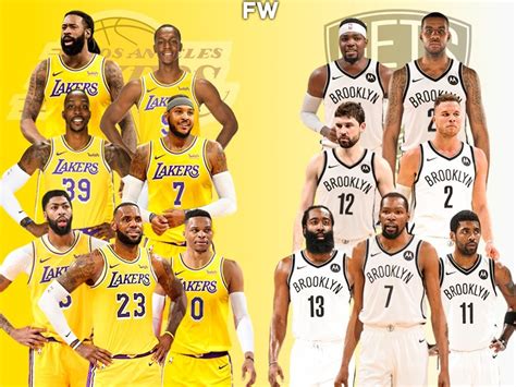 The Los Angeles Lakers vs. Brooklyn Nets Full Comparison: The Duel Of ...