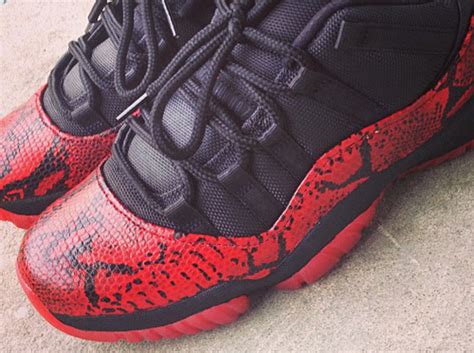 Air Jordan Xi Low Red Viper Customs By Noldo