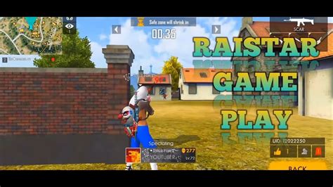 Raistar Game Play On Free Fire For Rash Gaming Youtube