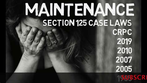 Maintenance Case Laws Section 125 CRPC 2019 Maintenance Law Wife