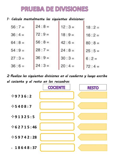 Ejercicio Interactivo De Divisiones Una Y Dos Cifras 22464 Hot Sex Picture