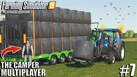 Stacking Silage New Tractor Farming With The Camper Farming