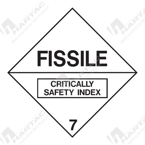 Hazardous Goods Labels Placards Hazchem Sign Hgl Fissile