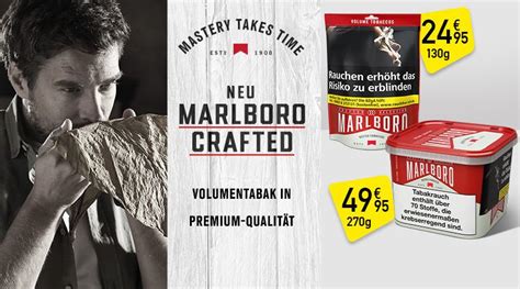 Lasst Uns Drehen MARLBORO Crafted Selection Volumentabak Ist Dabei